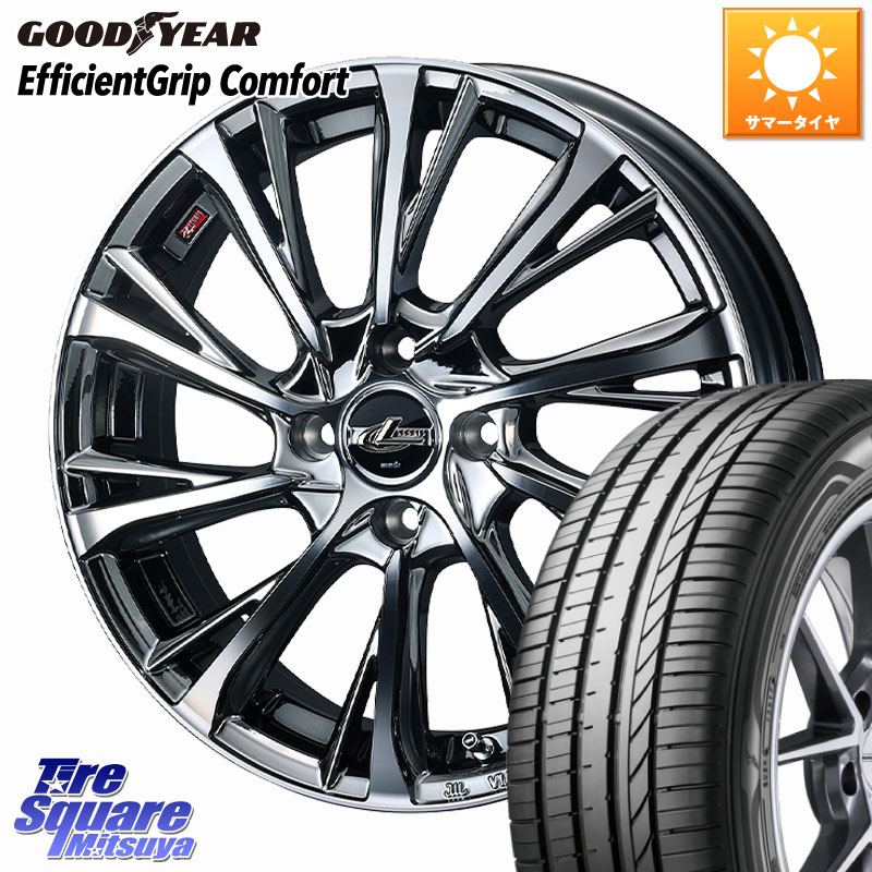 グッドイヤー EffcientGrip Comfort サマータイヤ 165/55R15WEDS LEONIS JG レオニスJG ホイール 15インチ 15X4.5J 45 4穴 100 N-BOX デリカミニ2WD タント スペーシア サクラ R1 R2 ルークス ROOX 日産 デイズ デイズルークス 日産 コペン N-ONE N ONE エヌワン ワゴ｜タイヤスクエアミツヤ 76,681円