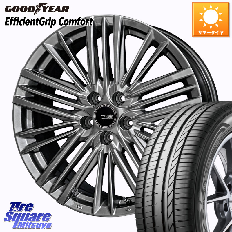 グッドイヤー EffcientGrip Comfort サマータイヤ 225/55R18KYOHO TAYLOR TL-1 M14球面座ボルト専用 IS300.300h.350装着不可 18X7.5J(M14B) 40 5穴 114.3 レクサスLBX|タイヤスクエアミツヤ