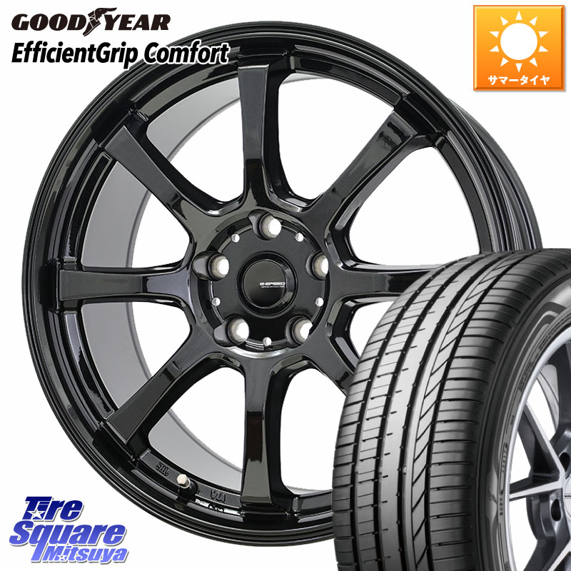 HotStuff G-SPEED G-08 ホイール 15インチ ジースピード 15 X 6.0J +43 5穴 114.3 グッドイヤー EffcientGrip Comfort サマータイヤ 185/60R15