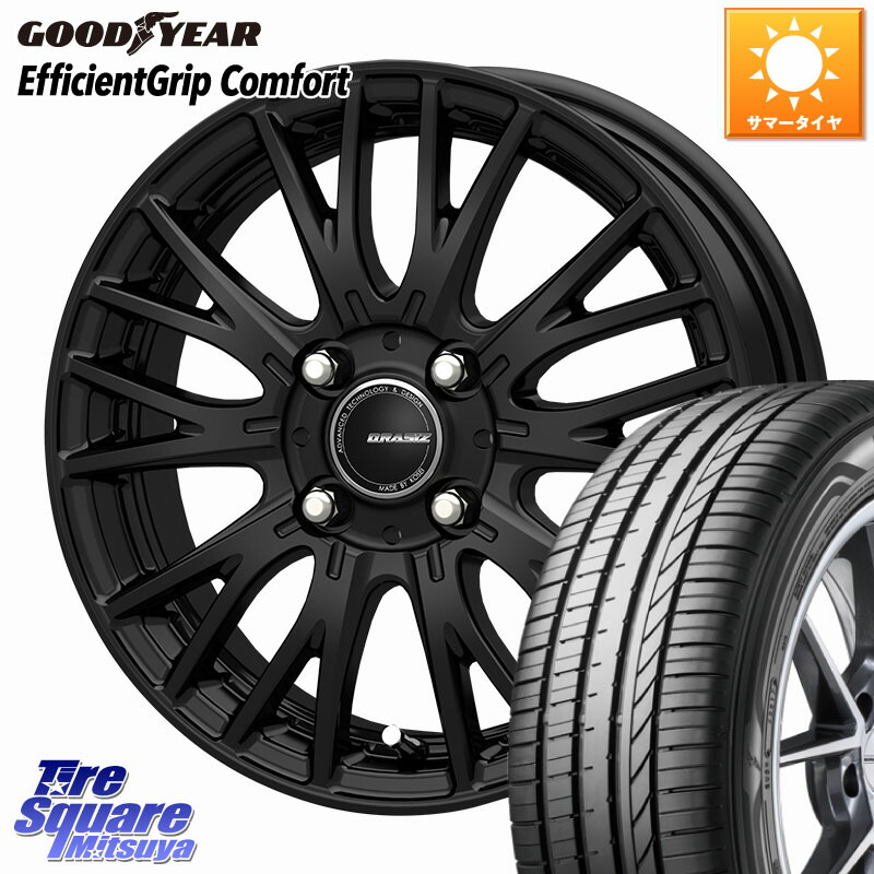 KOSEI QRASIZ クレイシズ SE48 ホイール 16インチ 16 X 6.0J +50 4穴 100 グッドイヤー EffcientGrip Comfort サマータイヤ 195/60R16 E13ノートクロスオーバー