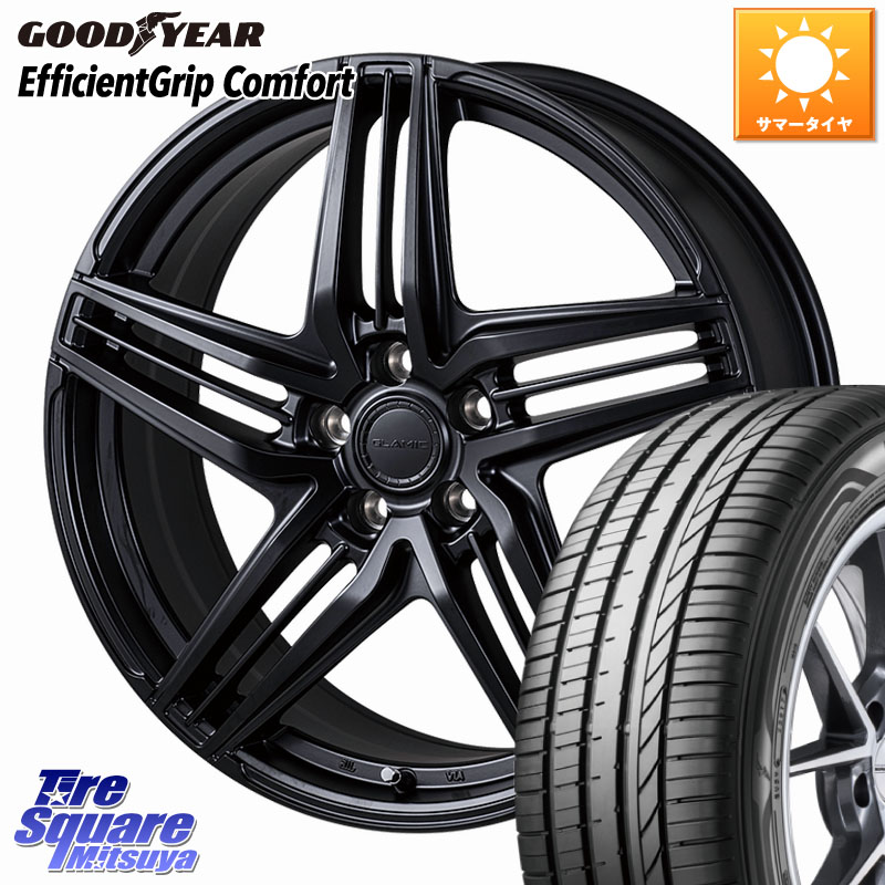 グッドイヤー EffcientGrip Comfort サマータイヤ 235/45R18KOSEI GLAMIC LX-S M14球面座ボルト専用 ホイール 18インチ 18X7.5J(M14B) 38 5穴 114.3 レクサスIS30系後期|タイヤスクエアミツヤ
