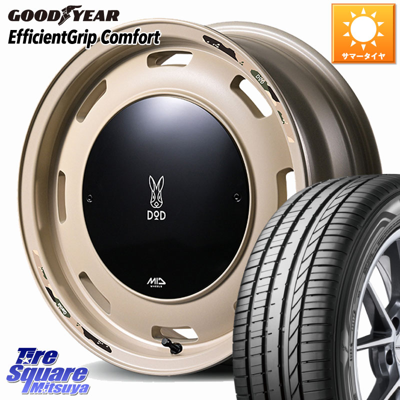 MANARAY MID x DOD ウシャリントバリ ホイール 14インチ 14 X 4.5J +45 4穴 100 グッドイヤー EffcientGrip Comfort サマータイヤ 155/55R14
