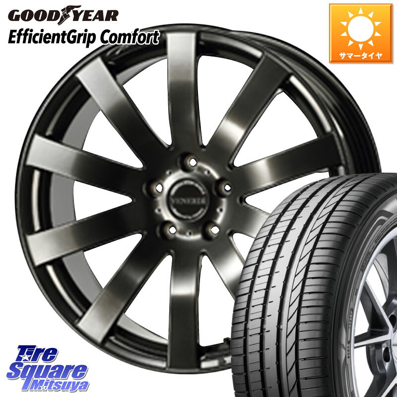 コスミック VENERDI Zwinger M14 球面座ボルト専用 ホイール 18インチ 18 X 7.5J(M14B) +38 5穴 114.3 グッドイヤー EffcientGrip Comfort サマータイヤ 225/55R18 レクサスLBX