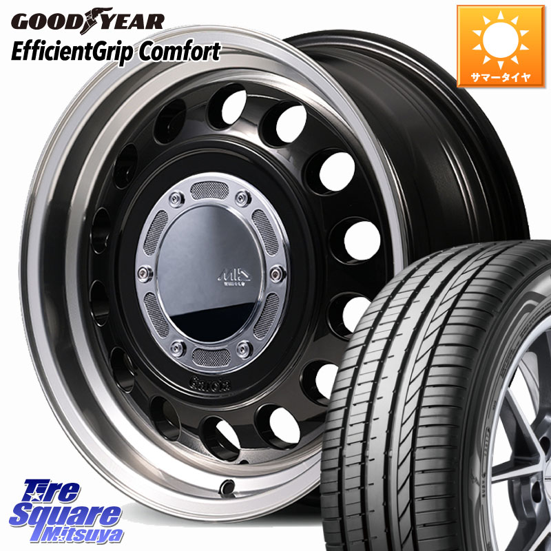 グッドイヤー EffcientGrip Comfort サマータイヤ 165/55R14MANARAY MID GARCIA CISCO Type2 ホイール 14インチ 14X4.5J 45 4穴 100 ハイゼットアゲトラCustom車用※軽自動車専用ホイール※ ekワゴン アルト系 ライフ ゼスト モコ 日産 アトレーワゴン キャリイ エブリ|タイヤスクエアミツヤ
