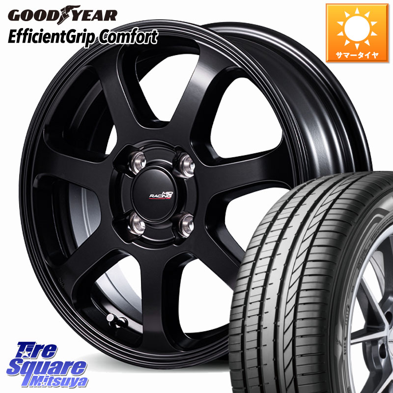 MANARAY MID Racing R07 TypeS ホイール 15インチ レーシング 15 X 5.0J +45 4穴 100 グッドイヤー EffcientGrip Comfort サマータイヤ 175/65R15
