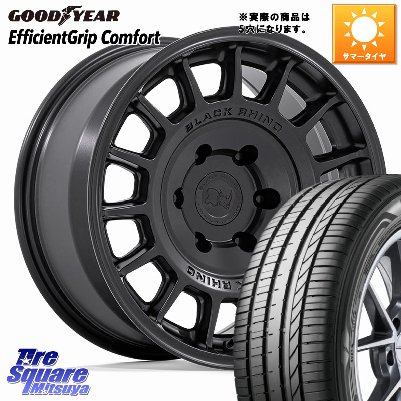 グッドイヤー EffcientGrip Comfort サマータイヤ 215/40R17BLACK RHINO VOLL ボル ブラック ホイール 17インチ ブラックライノ 17X8.0J 38 5穴 114.3|タイヤスクエアミツヤ