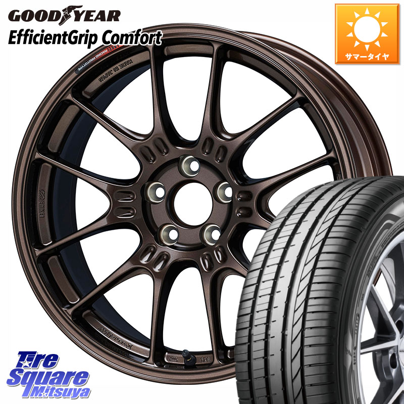ENKEI Racing GTC02 For GR86 / BRZ Cup ホイール 17インチ 17 X 7.5J +44 5穴 100 グッドイヤー EffcientGrip Comfort サマータイヤ 215/45R17 210・A10系カローラ 210系カローラスポーツ 50系プリウス BRZ・86・GR86