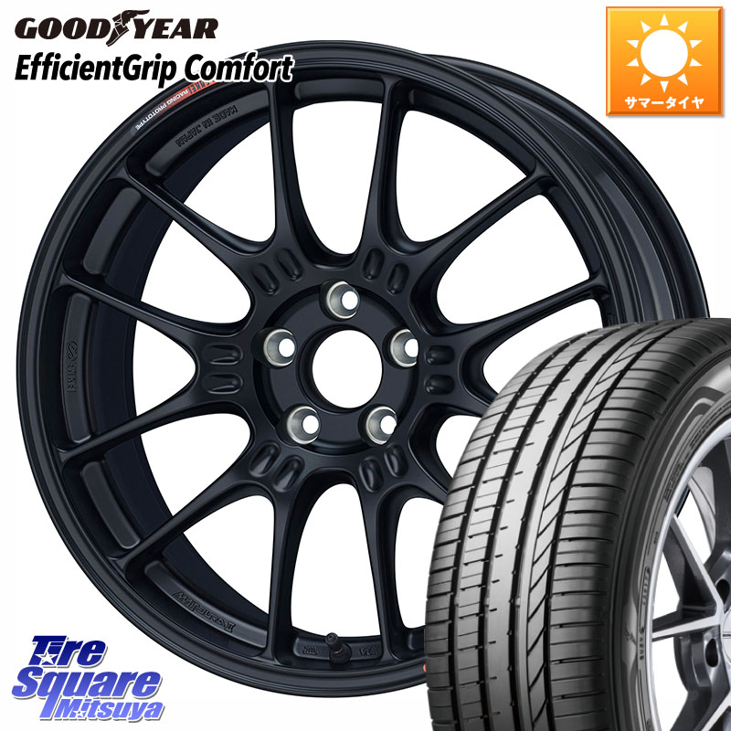 グッドイヤー EffcientGrip Comfort サマータイヤ 225/45R17ENKEI Racing GTC02 For GR86 / BRZ Cup ホイール 17インチ 17X7.5J 44 5穴 100 カローラスポーツ BRZ/86/GR86 GR 86 ハチロク 86 ハチロク|タイヤスクエアミツヤ