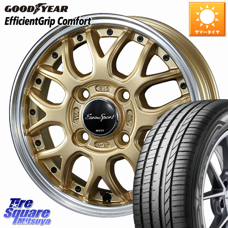 グッドイヤー EffcientGrip Comfort サマータイヤ 155/55R14BLEST EuroSport Type815 軽自動車専用 ホイール 14インチ 14X4.5J 45 4穴 100 ザッツ|タイヤスクエアミツヤ