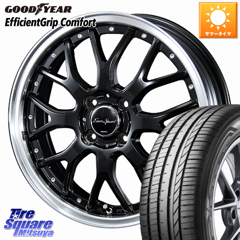 BLEST EuroSport Type815 ホイール 17インチ 17 X 7.0J +53 4穴 100 グッドイヤー EffcientGrip Comfort サマータイヤ 215/40R17