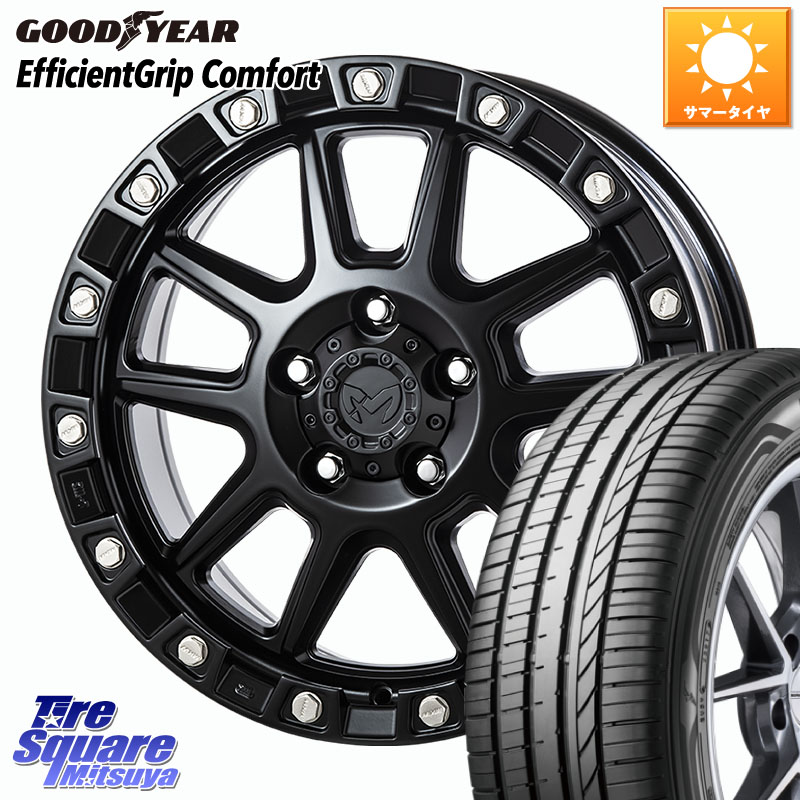 MKW M205 ブラックキャット ホイール 18インチ 18 X 8.0J +40 5穴 114.3 グッドイヤー EffcientGrip Comfort サマータイヤ 245/45R18