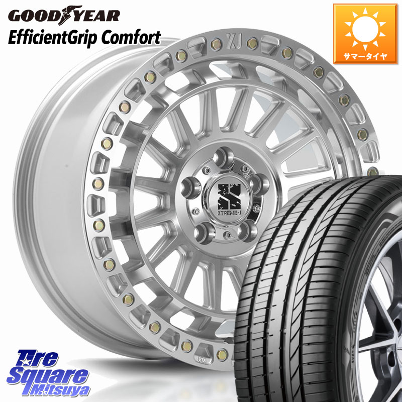 MLJ XJ08 XTREME-J ホイール 17インチ 17 X 7.5J +42 5穴 114.3 グッドイヤー EffcientGrip Comfort サマータイヤ 205/45R17