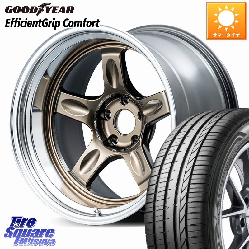 RAYS 21C spec-SR VOLK RACING 鍛造 ホイール 18インチ 納期要確認商品 18 X 8.5J +35 5穴 114.3 グッドイヤー EffcientGrip Comfort サマータイヤ 225/45R18