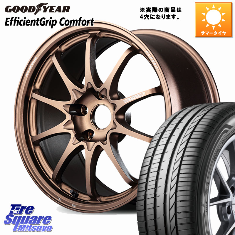RAYS 【欠品次回要問合せ】 CE28N-plus VOLK RACING 鍛造 ホイール 17インチ◇参考画像 17 X 8.0J(ND5RC Brembo) +34 4穴 100 グッドイヤー EffcientGrip Comfort サマータイヤ 205/45R17 ロードスター オプションブレンボキャリパー対応(チューナーサイズ)
