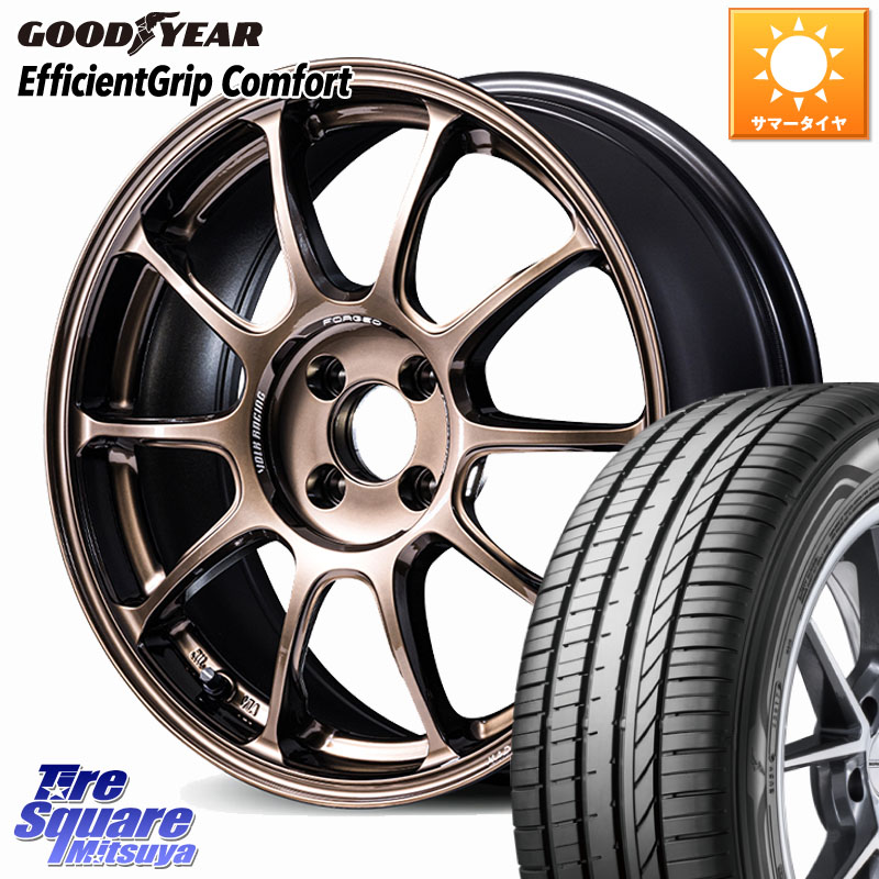 RAYS 【欠品次回要問合せ】 ZE40 VOLK RACING 鍛造 ホイール 16インチ 16 X 7.0J +45 4穴 100 グッドイヤー EffcientGrip Comfort サマータイヤ 185/55R16
