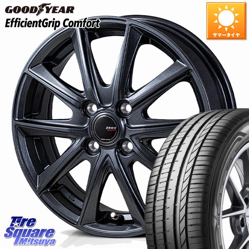 グッドイヤー EffcientGrip Comfort サマータイヤ 165/60R14Japan三陽 ZACK Sport-FT ホイール 14インチ 14X4.5J 50 4穴 100 エブリイワゴン/スクラムワゴン/クリッパーリオ エブリイ ワゴン|タイヤスクエアミツヤ