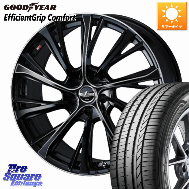 グッドイヤー EffcientGrip Comfort サマータイヤ 235/35R19WEDS LEONIS JG レオニスJG ホイール 19インチ 19X8.0J 43 5穴 114.3 プリウスアルファ シビック｜タイヤスクエアミツヤ