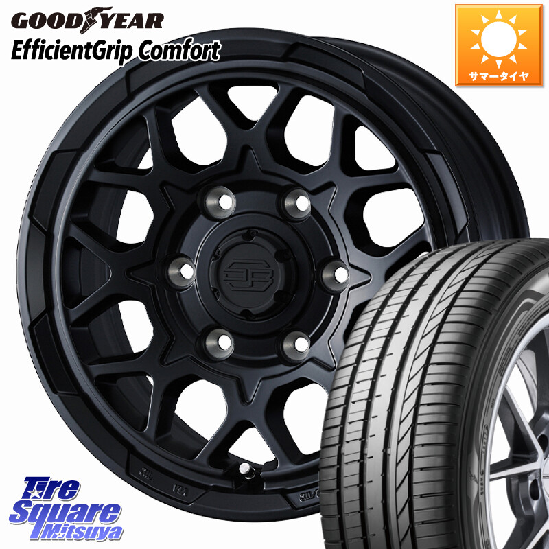 グッドイヤー EffcientGrip Comfort サマータイヤ 195/65R15MONZA HI-BLOCK TARMOR ホイール 15インチ 15X5.5J 38 4穴 100 E13オーラ ブルーバードシルフィ 日産 カローラフィールダー カローラアクシオ|タイヤスクエアミツヤ