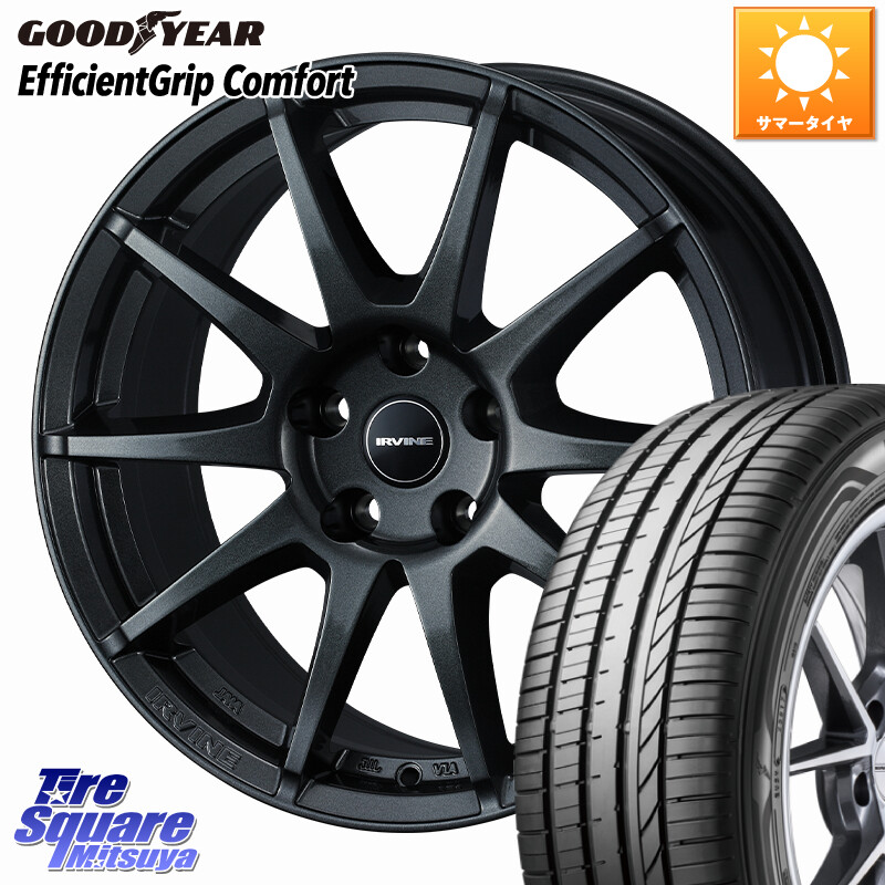グッドイヤー EffcientGrip Comfort サマータイヤ 245/40R18WEDS IRVINE S02 アーヴィンS02 輸入車専用ホイール 18インチ 18X8.0J(AUDI A4 8WC) 41 5穴 112 アウディ A4 8W系|タイヤスクエアミツヤ