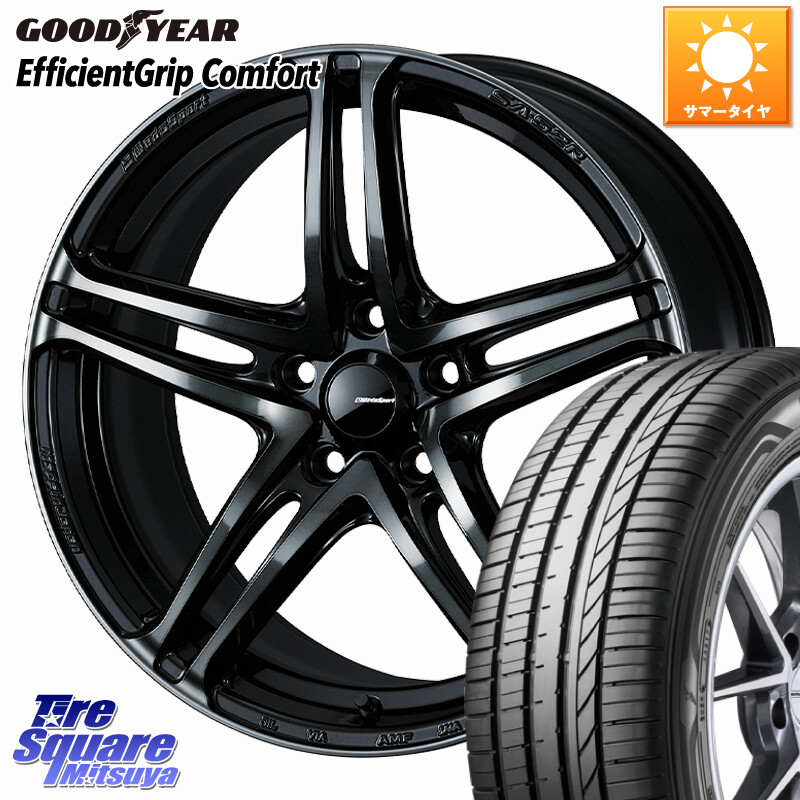 グッドイヤー EffcientGrip Comfort サマータイヤ 235/50R18WEDS WedsSport SA-52R SA52R ウェッズ スポーツ ホイール 18インチ 18X8.0J 42 5穴 114.3 30系アルファード/ヴェルファイア 20系アルファード ヴェルファイアハイブリッド ヴェルファイア アルファード｜タイヤスクエアミツヤ