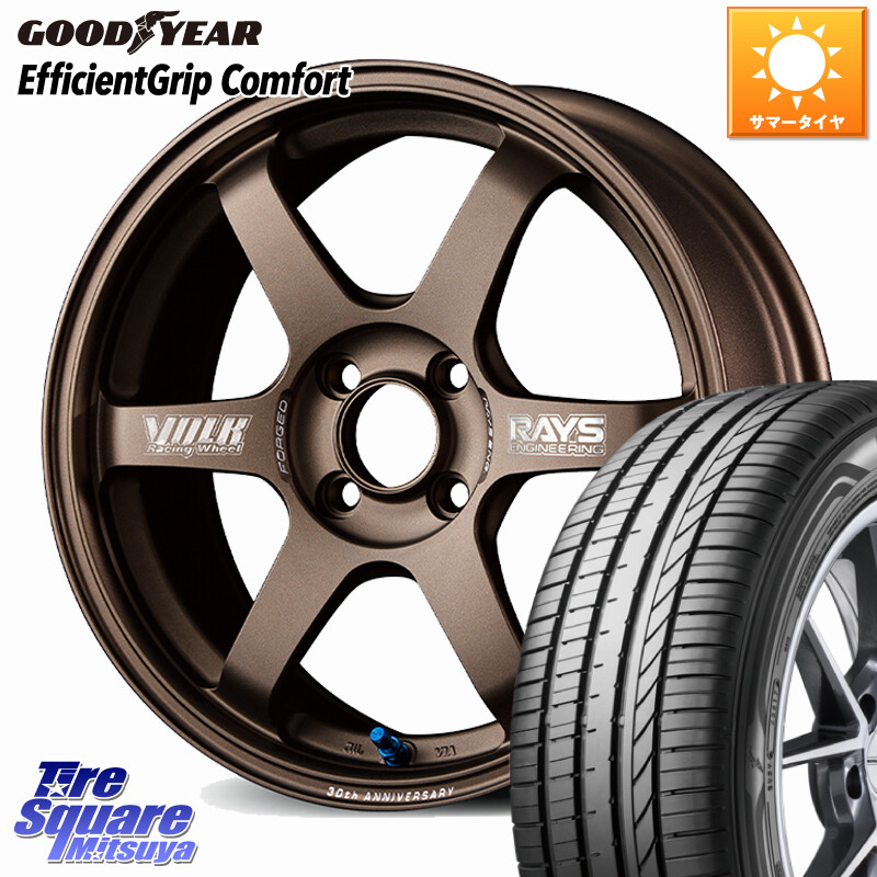 グッドイヤー EffcientGrip Comfort サマータイヤ 165/50R15RAYS 【欠品次回3~4月】 TE37 SONIC 30th MACHINING Ver 軽自動車専用 鍛造 ホイール 15インチ 15X5.0J 44 4穴 100 コペン｜タイヤスクエアミツヤ
