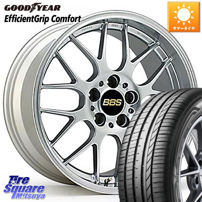 グッドイヤー EffcientGrip Comfort サマータイヤ 195/45R17BBS RG-R 鍛造1ピース ホイール 17インチ 17X7.0J 38 4穴 100 ロードスター(ローダウン等) ヤリス カスタム前提 スイフト｜タイヤスクエアミツヤ