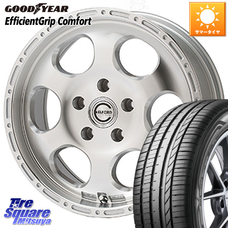MEIWA Blood Stock One Piece ホイール 16インチ 16 X 7.0J +35 5穴 114.3 グッドイヤー EffcientGrip Comfort サマータイヤ 205/65R16