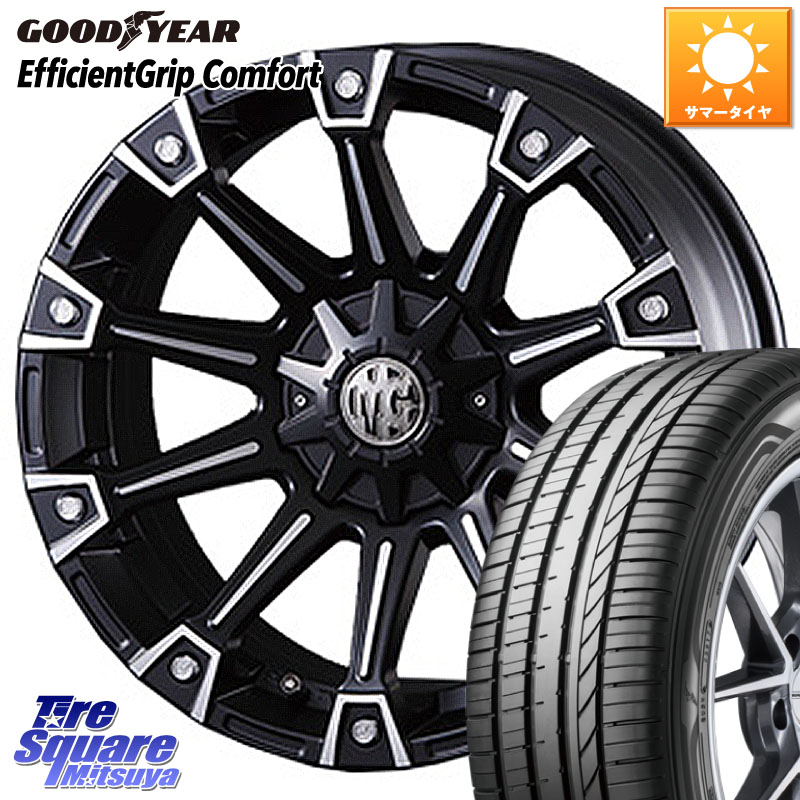 CRIMSON クリムソン MONSTER モンスター ホイール 17インチ 17 X 7.0J +35 5穴 114.3 グッドイヤー EffcientGrip Comfort サマータイヤ 215/45R17