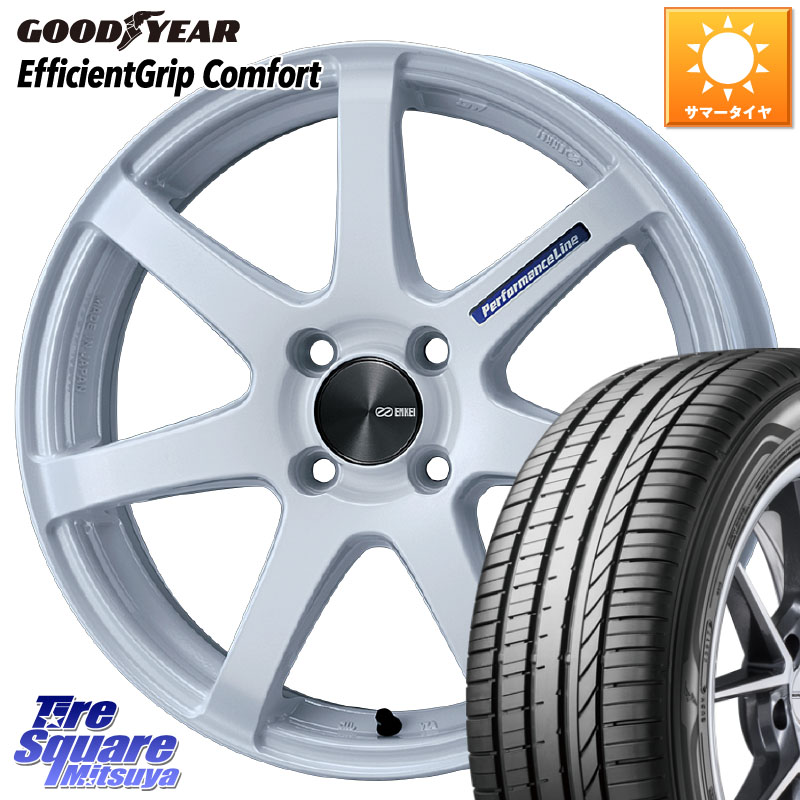 ENKEI エンケイ PerformanceLine PF07 -COLORS- 16 X 5.0J +45 4穴 100 グッドイヤー EffcientGrip Comfort サマータイヤ 165/45R16 N-BOX タント サクラ