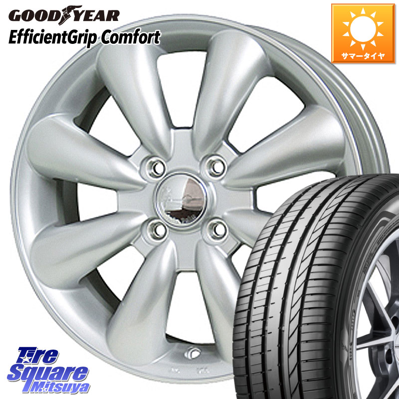 HotStuff ララパーム KC-8 lala Palm KC8 SIL ホイール 14インチ 14 X 4.5J +43 4穴 100 グッドイヤー EffcientGrip Comfort サマータイヤ 165/55R14 ハイゼット アゲトラCustom車用※軽自動車専用ホイール※