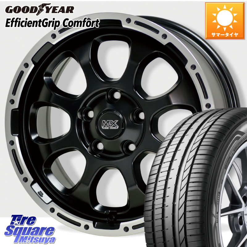 HotStuff マッドクロス GRACE グレイス BK 5H ホイール 16インチ 16 X 7.0J +38 5穴 114.3 グッドイヤー EffcientGrip Comfort サマータイヤ 215/60R16