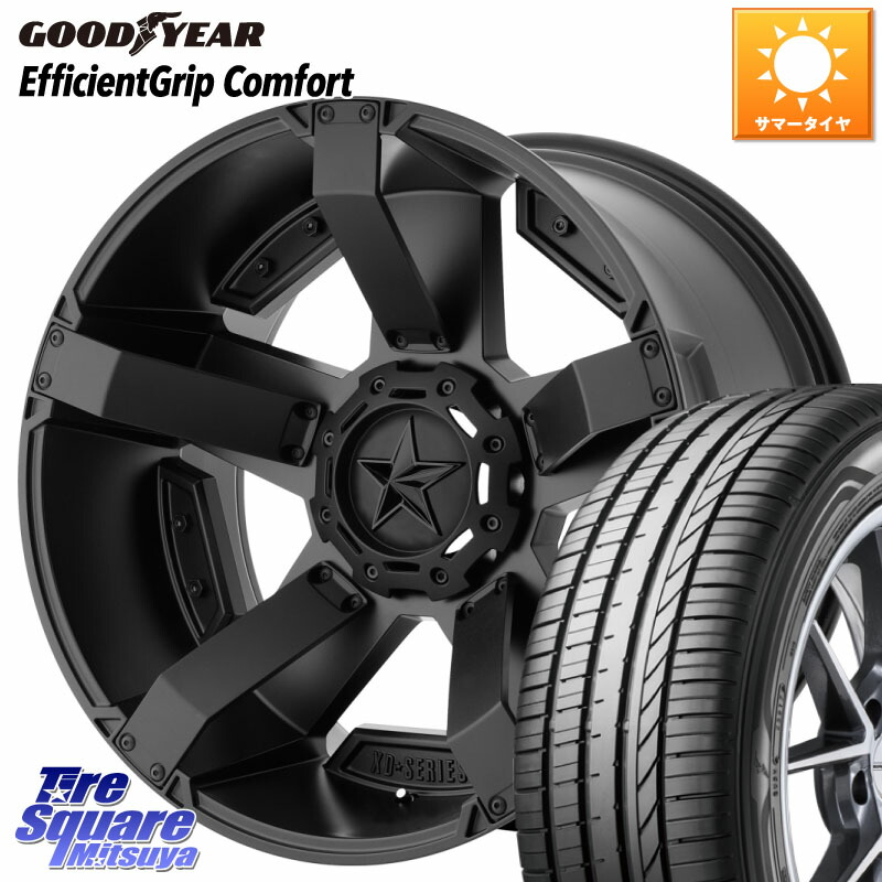 KMC XD811 ROCKSTAR2 ホイール 17インチ ロックスター2 17 X 8.0J +35 5穴 114.3 グッドイヤー EffcientGrip Comfort サマータイヤ 225/50R17