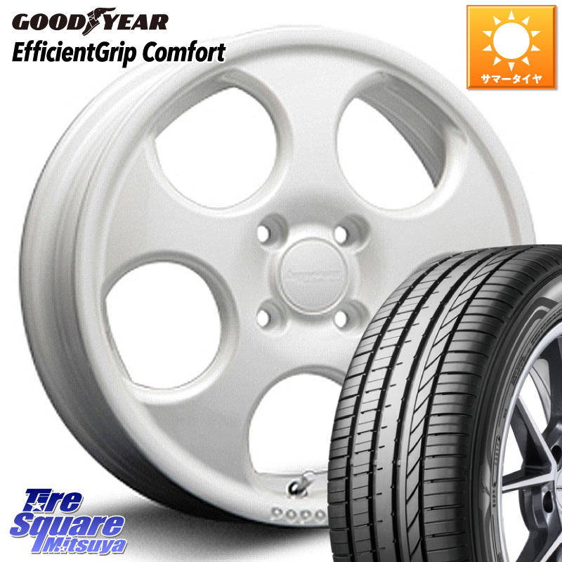 MLJ hyperion POPORO ポポロ ホイール 14インチ 14 X 4.5J +45 4穴 100 グッドイヤー EffcientGrip Comfort サマータイヤ 165/60R14