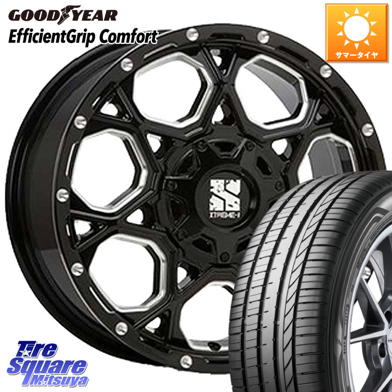 MLJ XJ06 XTREME-J エクストリームJ ホイール 17インチ 17 X 7.0J +42 5穴 114.3 グッドイヤー EffcientGrip Comfort サマータイヤ 215/40R17
