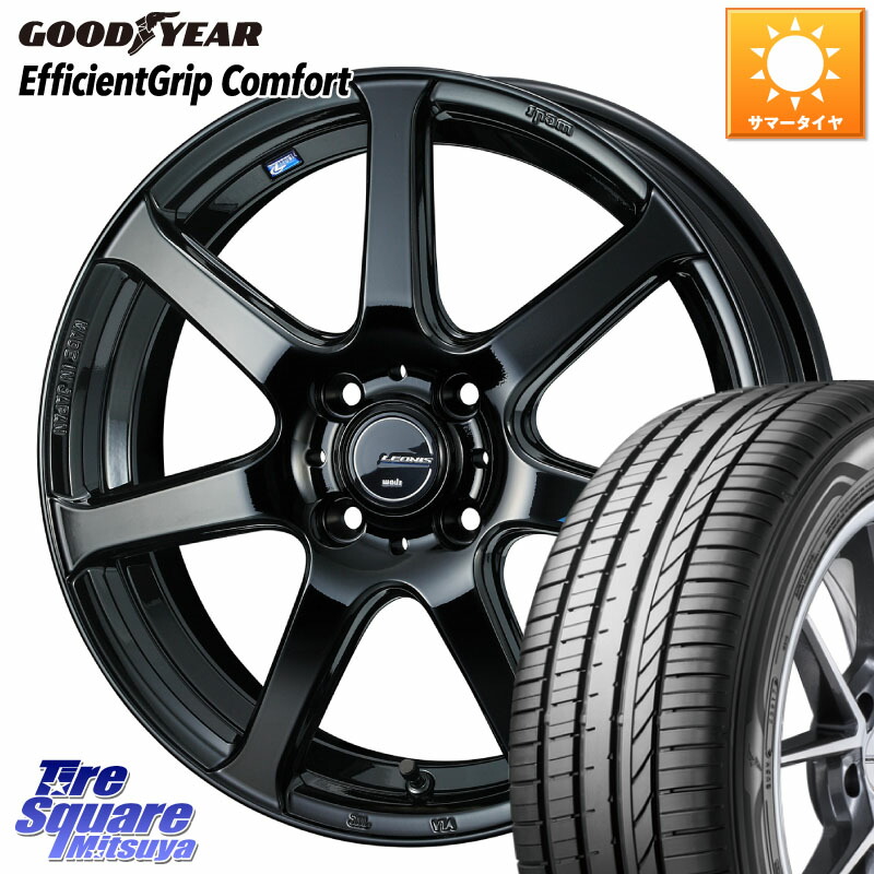 WEDS レオニス Navia ナヴィア07 ウェッズ ホイール 16インチ 16 X 6.0J +45 4穴 100 グッドイヤー EffcientGrip Comfort サマータイヤ 165/50R16 ミラージュ
