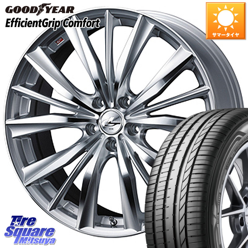 WEDS 33242 レオニス VX 特価● HSMC ウェッズ Leonis ホイール 15インチ 15 X 6.0J +43 5穴 114.3 グッドイヤー EffcientGrip Comfort サマータイヤ 175/65R15