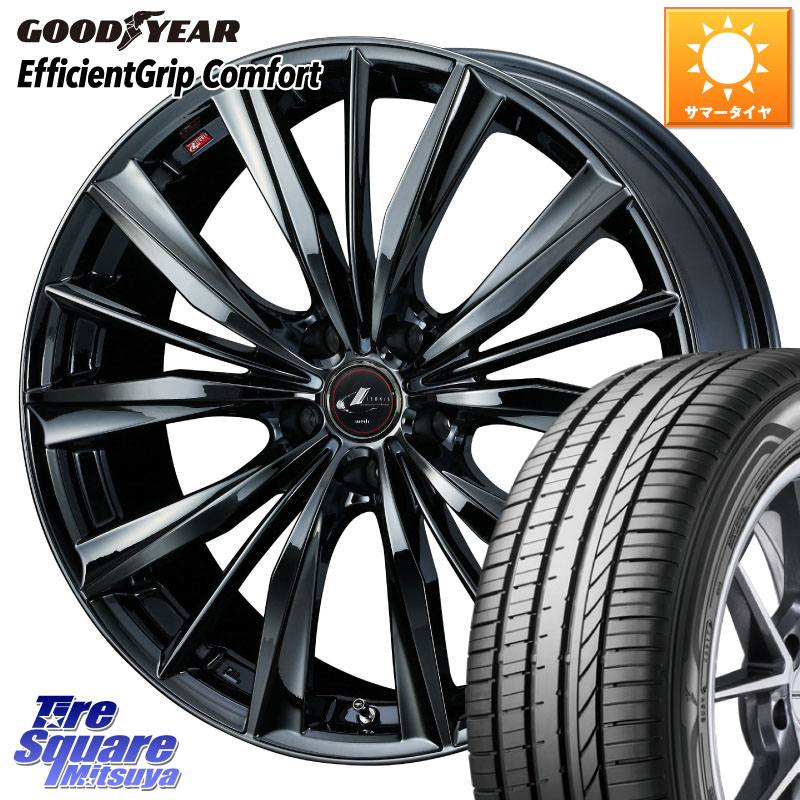 WEDS レオニス VX BMC1 ウェッズ Leonis ホイール 18インチ 18 X 7.0J +53 5穴 114.3 グッドイヤー EffcientGrip Comfort サマータイヤ 215/40R18