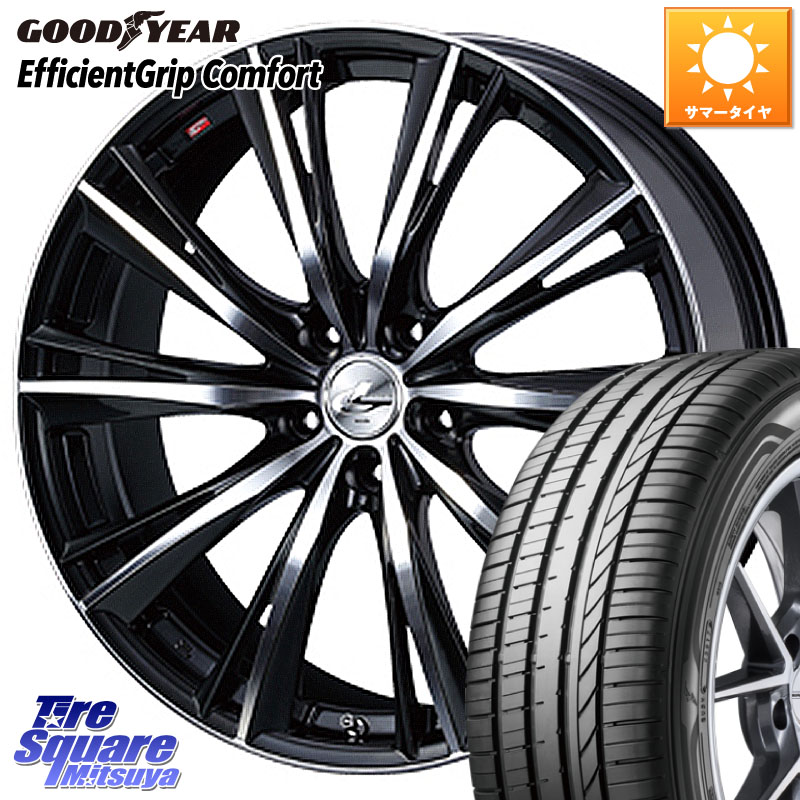 WEDS 33917 レオニス WX ウェッズ Leonis ホイール 20インチ 20 X 8.5J +35 5穴 114.3 グッドイヤー EffcientGrip Comfort サマータイヤ 245/40R20 30系アルファード 30系ヴェルファイア 20系アルファード