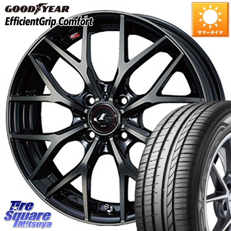 WEDS 【欠品次回06月上旬】 37405 レオニス MX ウェッズ Leonis ホイール 15インチ 15 X 4.5J +45 4穴 100 グッドイヤー EffcientGrip Comfort サマータイヤ 165/55R15 N-BOX デリカミニ2WD タント スペーシア サクラ 71,517円