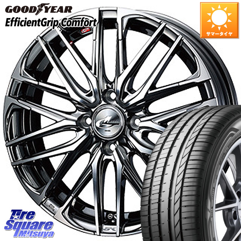 WEDS 38300 レオニス SK ウェッズ Leonis ホイール 15インチ 15 X 4.5J +45 4穴 100 グッドイヤー EffcientGrip Comfort サマータイヤ 165/50R15