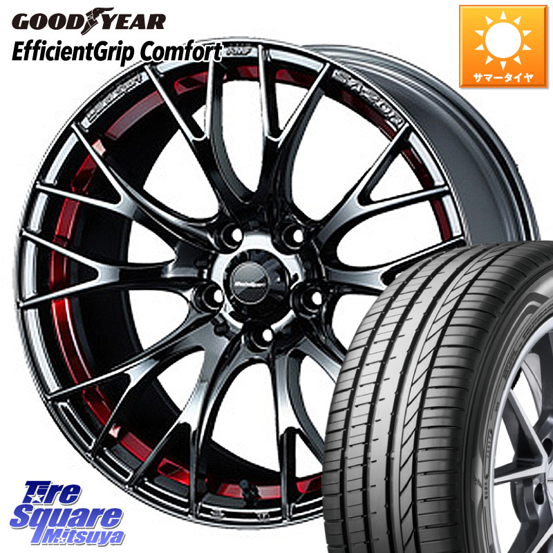 グッドイヤー EffcientGrip Comfort サマータイヤ 255/40R18WEDS WedsSport SA-20R SA20R ウェッズ スポーツ ホイール 18インチ 18X8.5J(VAB 4POT) 50 5穴 114.3|タイヤスクエアミツヤ