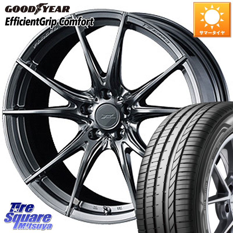 グッドイヤー EffcientGrip Comfort サマータイヤ 225/50R18WEDS F ZERO FZ-2 FZ2 鍛造 FORGED ホイール18インチ エフゼロ 18X7.5J 48 5穴 114.3 C-HR RV系ヴェゼル RC系オデッセイ後期 MAZDA6 BN/BL系レガシィ エスティマハイブリッド エスティマ RVR UX レクサス MPV｜タイヤスクエアミツヤ 162,285円