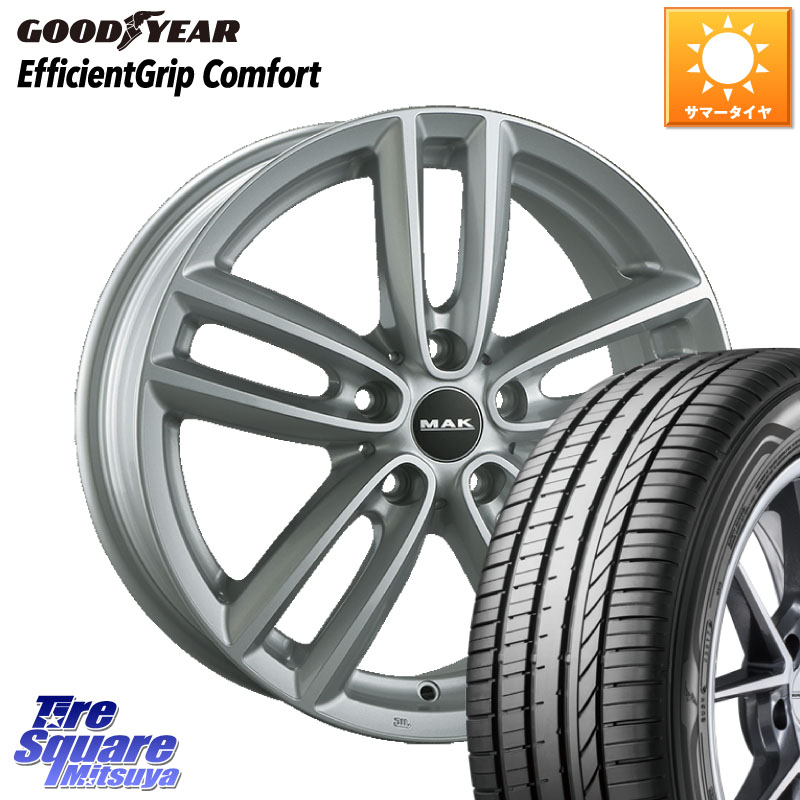 阿部商会 MAK OXFORD ホイール 17インチ 17 X 7.0J(MINI F55 F56 F57) +54 5穴 112 グッドイヤー EffcientGrip Comfort サマータイヤ 205/45R17 MINI ミニ F55 F56 F57