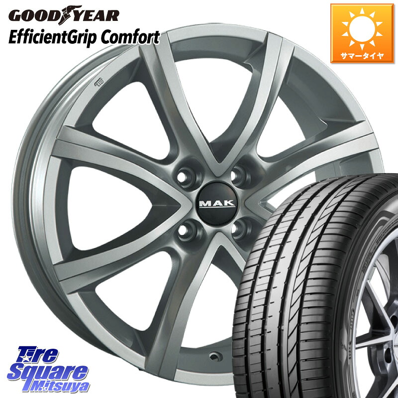 阿部商会 MAK ANTIBES ホイール 17インチ 17 X 7.0J(DS4 B7) +25 4穴 108 グッドイヤー EffcientGrip Comfort サマータイヤ 215/55R17 シトロエン DS4 シトロエン B7系