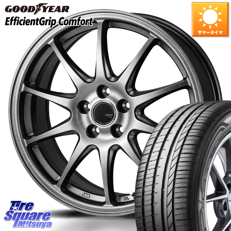 グッドイヤー EffcientGrip Comfort サマータイヤ 195/50R16Japan三陽 ZACK JP202 ホイール 16インチ 16X6.5J 38 5穴 114.3|タイヤスクエアミツヤ