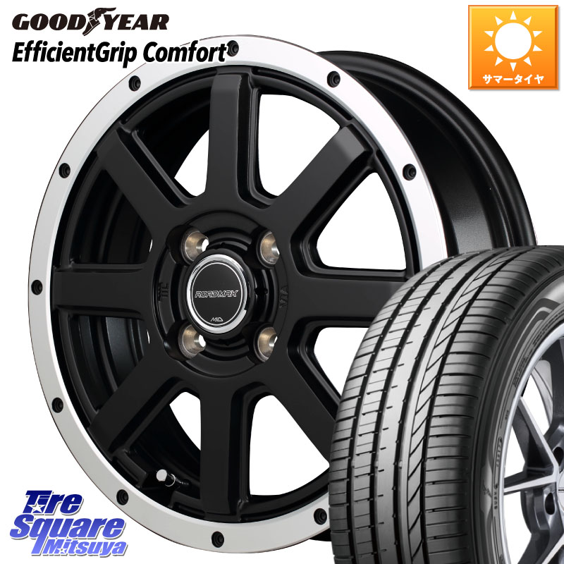 MANARAY MID ROADMAX WF-8 フランジPO ホイール 14インチ 14 X 4.5J +43 4穴 100 グッドイヤー EffcientGrip Comfort サマータイヤ 155/55R14