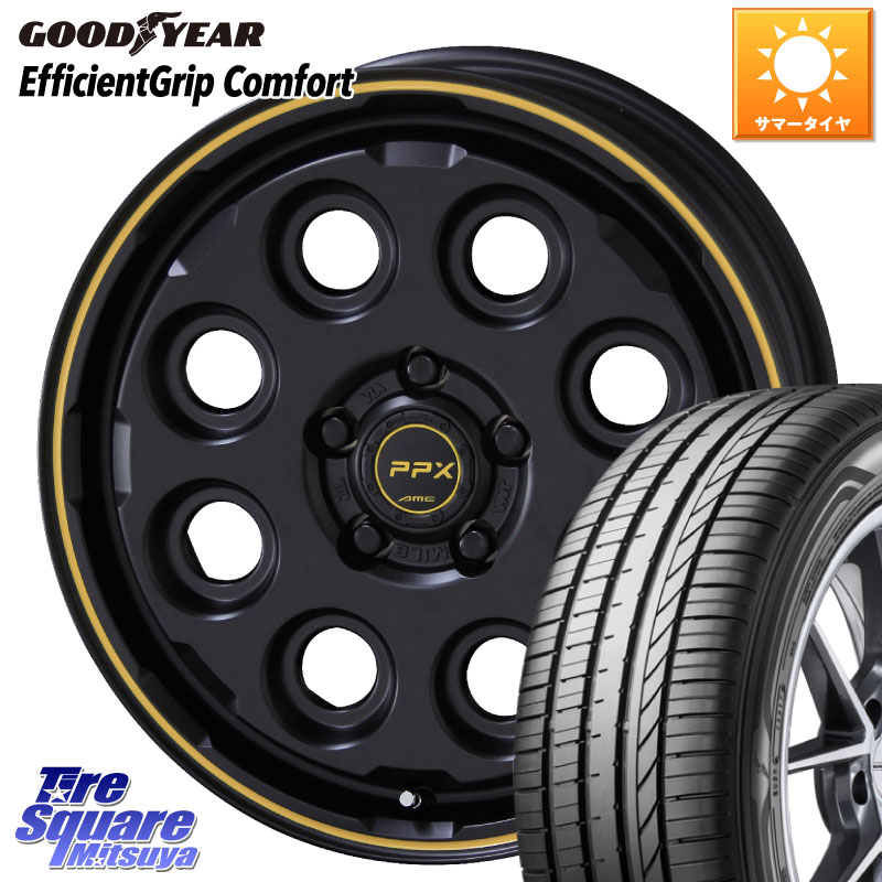 KYOHO PPX MIL:8 ホイール 4本 16インチ 16 X 7.0J +38 5穴 114.3 グッドイヤー EffcientGrip Comfort サマータイヤ 215/60R16