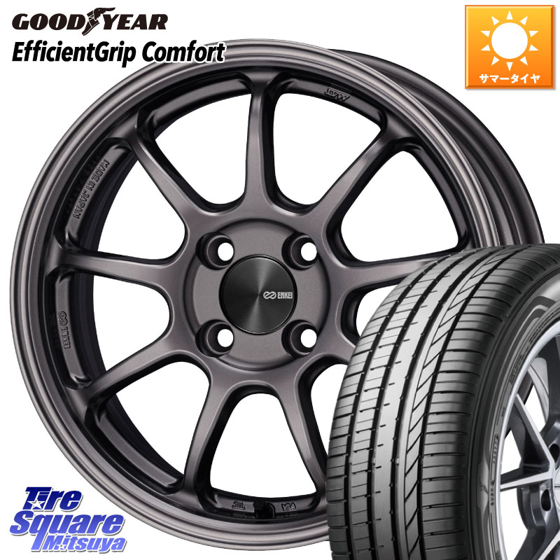 ENKEI PerformanceLine PF09 ホイール 4本 17インチ 17 X 7.0J +45 4穴 100 グッドイヤー EffcientGrip Comfort サマータイヤ 215/40R17
