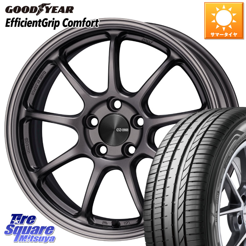 ENKEI PerformanceLine PF09 ホイール 4本 16インチ 16 X 6.5J +38 5穴 100 グッドイヤー EffcientGrip Comfort サマータイヤ 205/55R16 210系カローラスポーツ