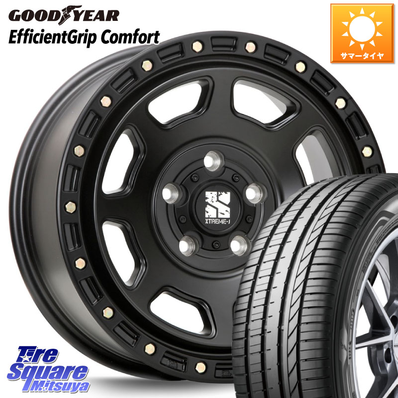 MLJ XJ07 XTREME-J BK ホイール 18インチ 18 X 8.0J +40 5穴 114.3 グッドイヤー EffcientGrip Comfort サマータイヤ 245/40R18